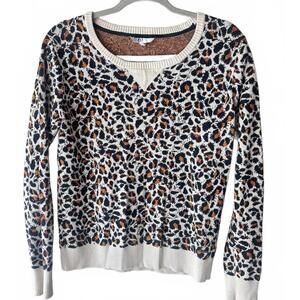 Volcom Women's Leopard Print Crew Neck Sweater